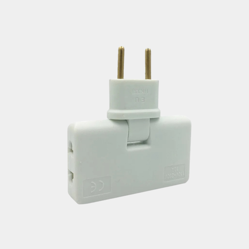 Adaptador de Enchufe Giratorio 3 Tomas – Solución Compacta 180°-Power Adapters & Chargers-Hogar88-Blanco-Hogar88