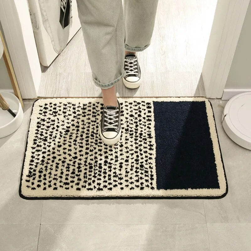 Alfombra de Baño Hecha a Mano – Diseño Abstracto para Baños Modernos-Bath Mats & Rugs-Hogar88-Hogar88