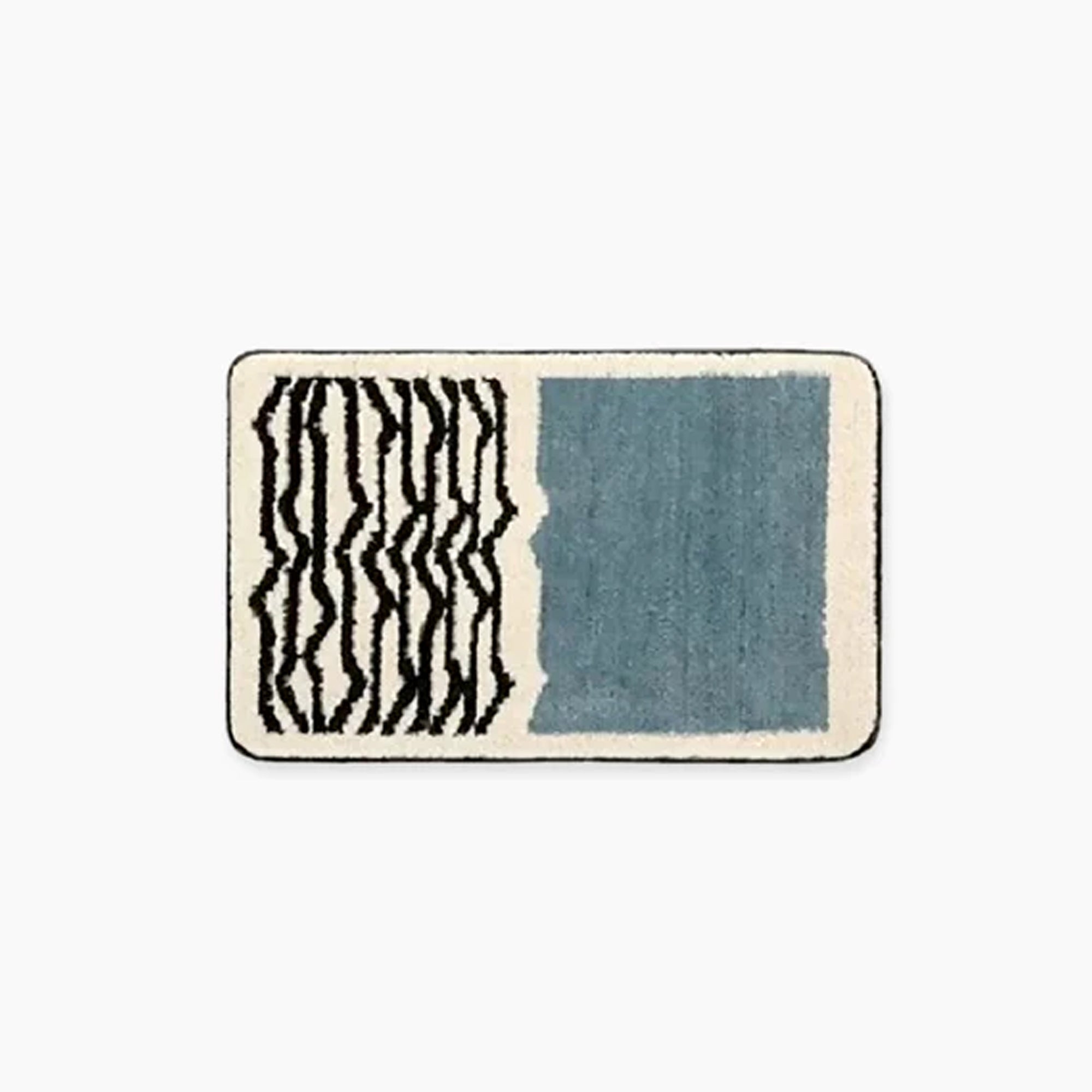 Alfombra de Baño Hecha a Mano – Diseño Abstracto para Baños Modernos-Bath Mats & Rugs-Hogar88-Hogar88