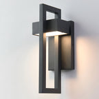 Aplique Exterior Negro de Acero – Iluminación Moderna IP65-Wall Light Fixtures-Hogar88-Hogar88