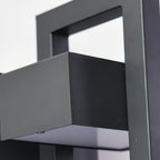 Aplique Exterior Negro de Acero – Iluminación Moderna IP65-Wall Light Fixtures-Hogar88-Hogar88