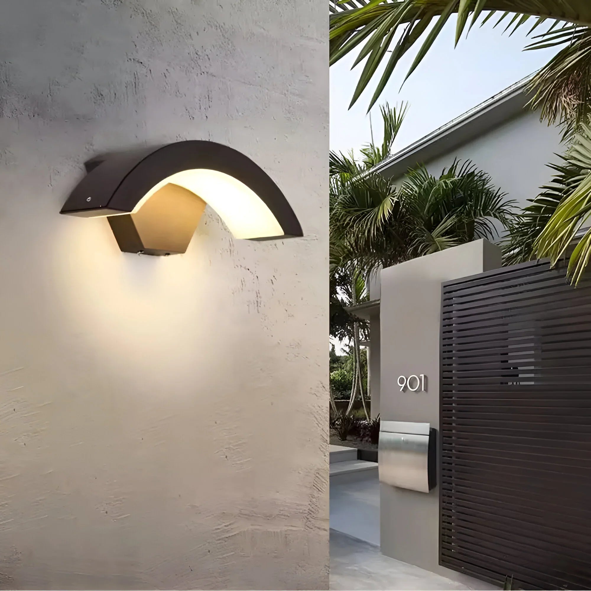 Aplique Exterior con Sensor de Movimiento – Luz LED Impermeable-Wall Light-Hogar88-Hogar88