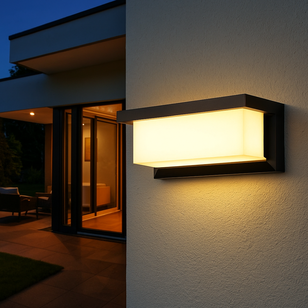 Aplique LED Exterior con Sensor – Luz Impermeable IP66 para Jardín-Wall Lights-Hogar88-Hogar88