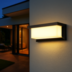 Aplique LED Exterior con Sensor – Luz Impermeable IP66 para Jardín-Wall Lights-Hogar88-Hogar88