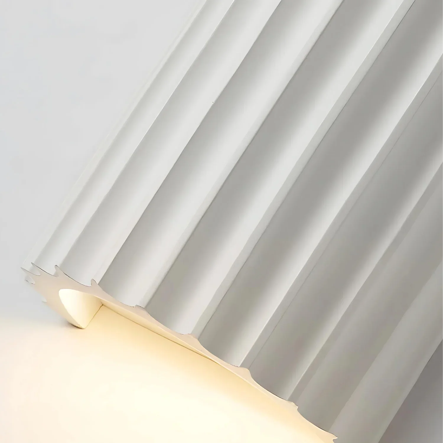 Aplique Minimalista de Resina – Luz de Pared con Textura Ondulada-Wall light-Hogar88-Hogar88