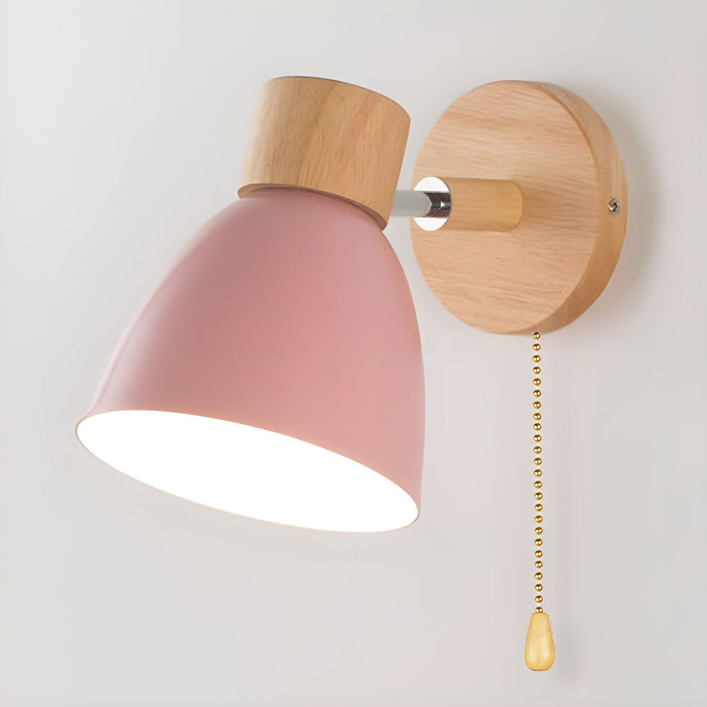 Aplique Nórdico de Madera con Interruptor – Luz Acogedora-Wall Light Fixtures-Hogar88-Hogar88