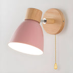 Aplique Nórdico de Madera con Interruptor – Luz Acogedora-Wall Light Fixtures-Hogar88-Hogar88