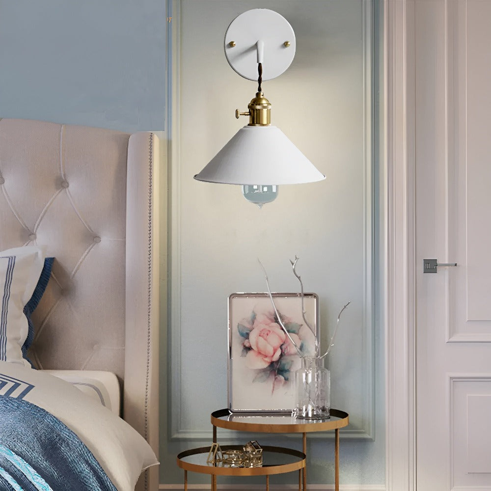 Aplique Retro de Metal – Lámpara de Pared Vintage Decorativa-Wall Light Fixtures-Hogar88-Hogar88