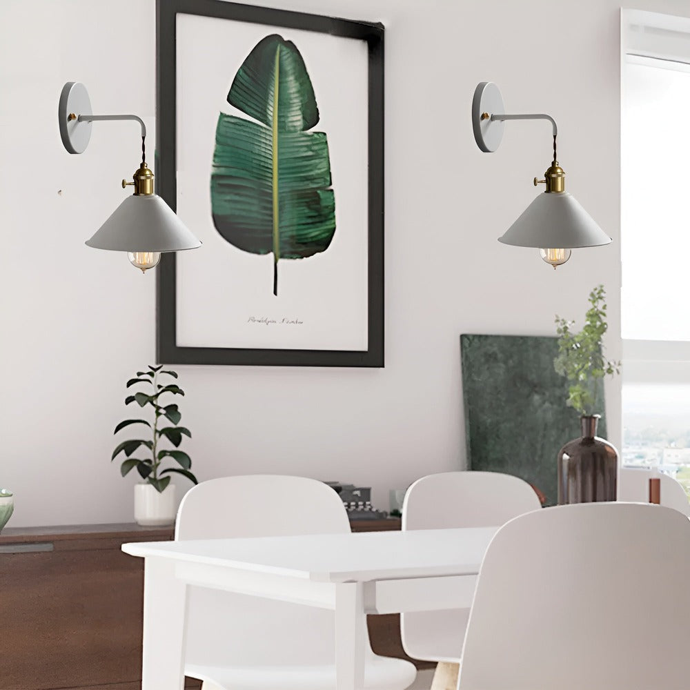 Aplique Retro de Metal – Lámpara de Pared Vintage Decorativa-Wall Light Fixtures-Hogar88-Hogar88