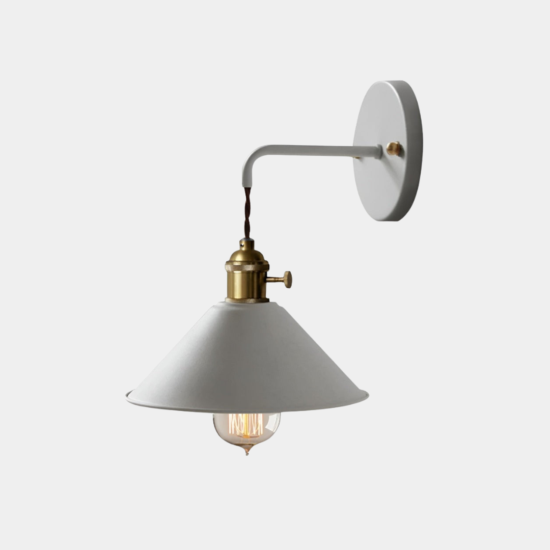 Aplique Retro de Metal – Lámpara de Pared Vintage Decorativa-Wall Light Fixtures-Hogar88-Hogar88