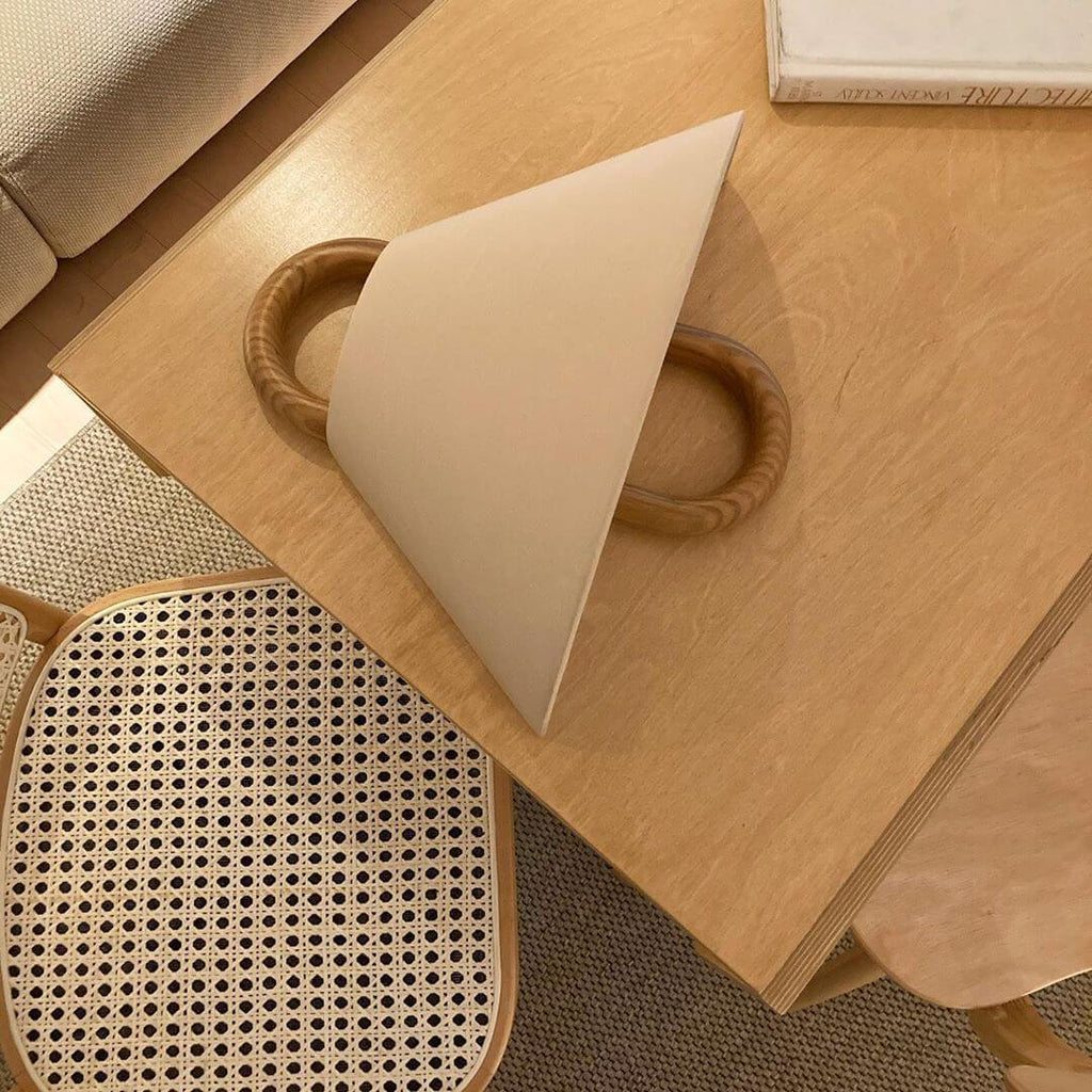 Aplique de Madera Semicírculo – Diseño Plegado para Ambientes Acogedores-Wall Light Fixtures-Hogar88-Hogar88