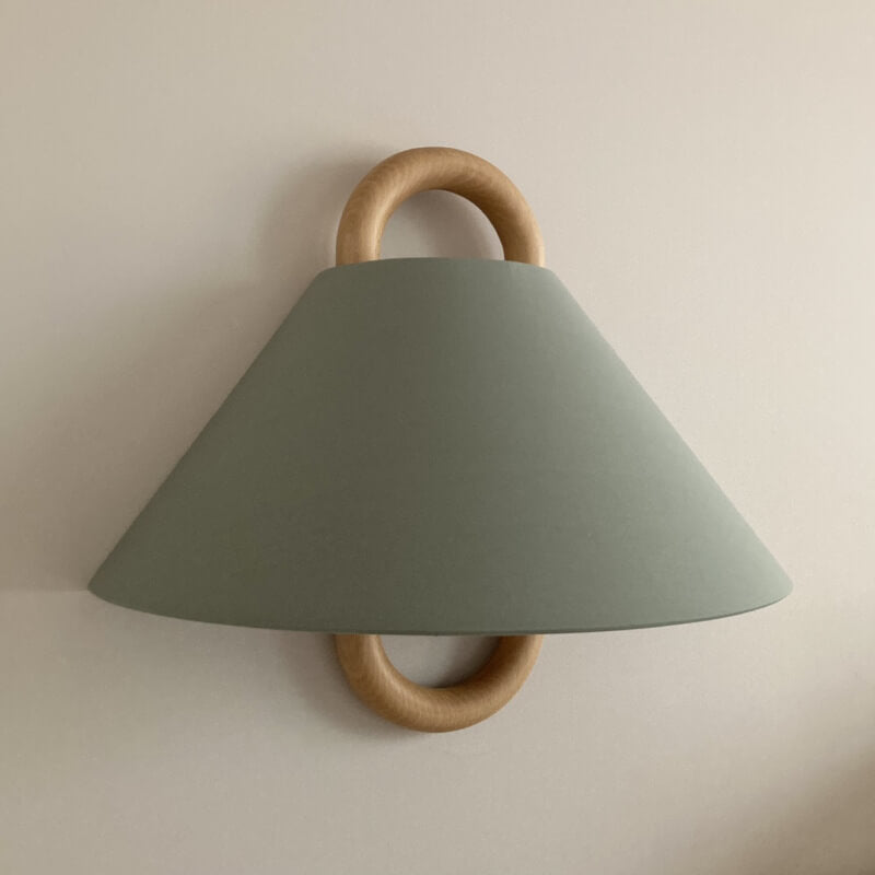 Aplique de Madera Semicírculo – Diseño Plegado para Ambientes Acogedores-Wall Light Fixtures-Hogar88-Hogar88