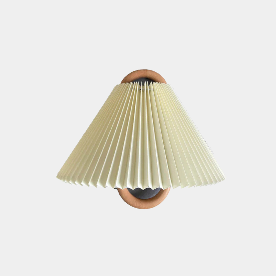 Aplique de Madera Semicírculo – Diseño Plegado para Ambientes Acogedores-Wall Light Fixtures-Hogar88-Hogar88
