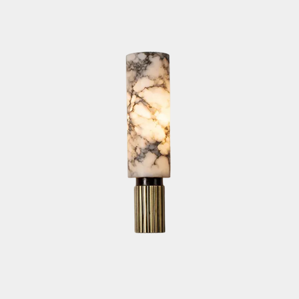 Aplique de Mármol Elegante – Luz Suave y Diseño Duradero-Wall Light Fixtures-Hogar88-Hogar88