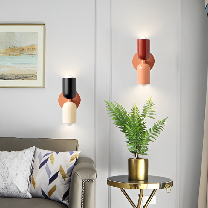 Aplique de Pared Bicolor – Luz Moderna con Diseño Elegante-Wall Light Fixtures-Hogar88-Hogar88