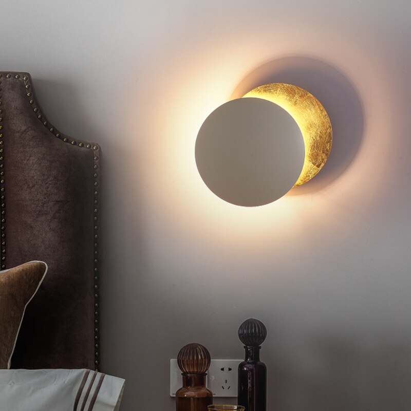 Aplique de Pared LED Inspirado en Eclipse Solar Decorativo – Moderno, Artístico y Sofisticado-Lamp-Hogar88-Hogar88