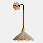 Aplique de Pared Mid-Century en Madera Texturizada – Estilo Retro para Ambientes Sofisticados-Wall Light Fixtures-Hogar88-Estillo A-Hogar88