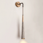 Aplique de Pared Mid-Century en Madera Texturizada – Estilo Retro para Ambientes Sofisticados-Wall Light Fixtures-Hogar88-Estillo D-Hogar88