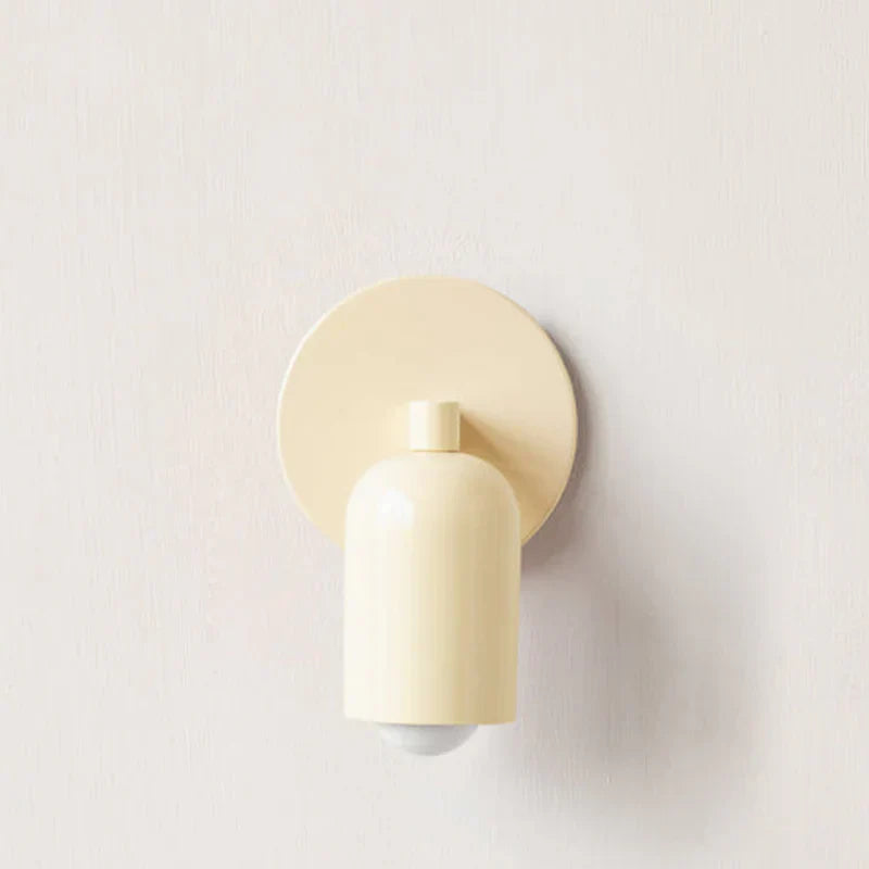 Aplique de Pared Minimalista de Vidrio de Color Moderno – Elegante y Compacto-Lamp-Hogar88-Blanco-Hogar88