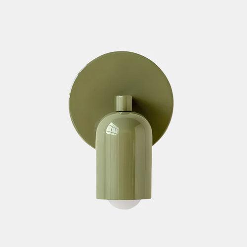 Aplique de Pared Minimalista de Vidrio de Color Moderno – Elegante y Compacto-Lamp-Hogar88-Verde-Hogar88