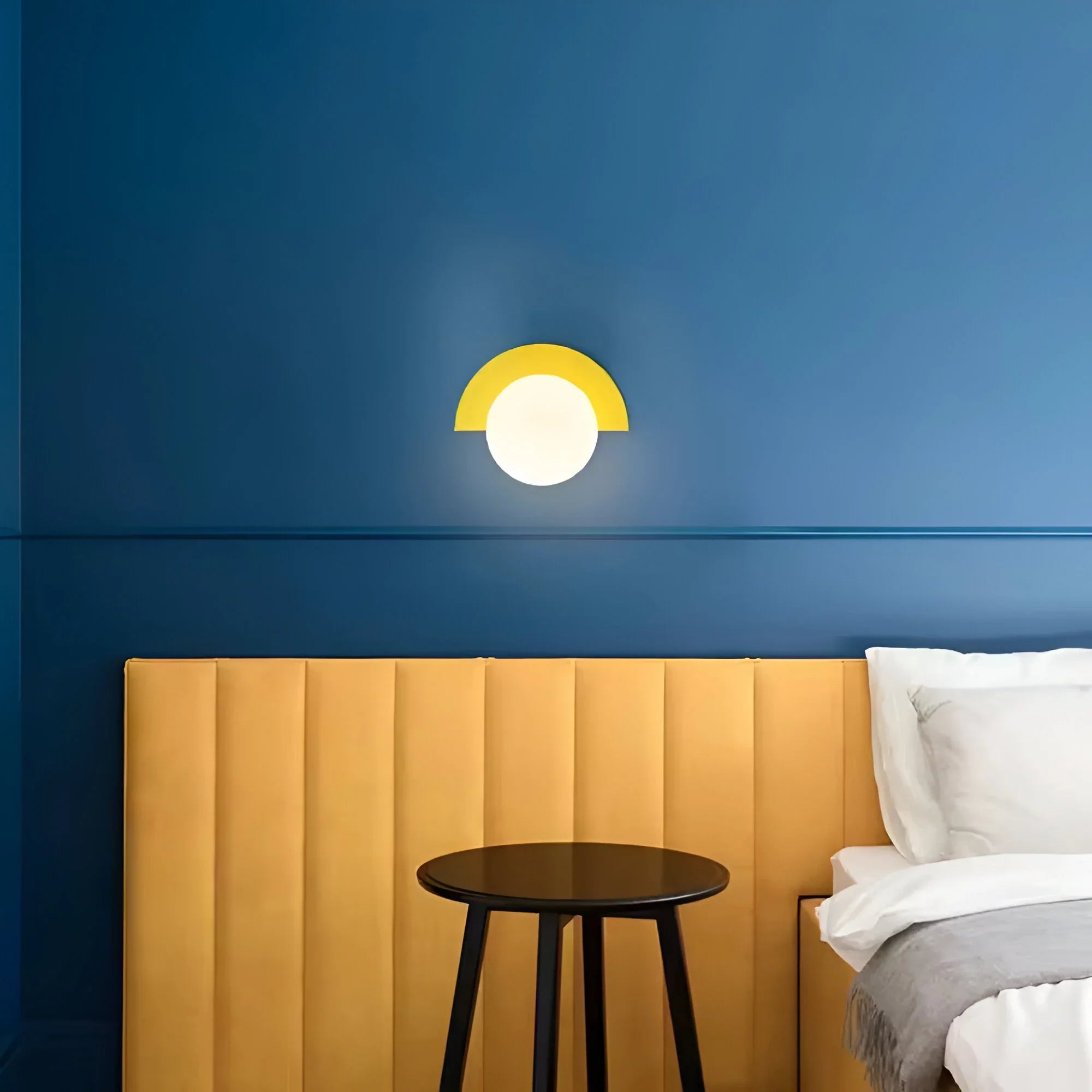 Aplique de Pared Semicircular Moderno – Luz Decorativa LED-Wall Light Fixtures-Hogar88-Hogar88