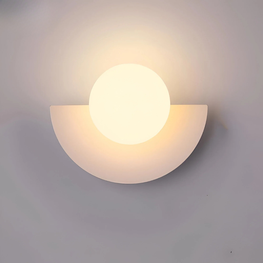 Aplique de Pared Semicircular Moderno – Luz Decorativa LED-Wall Light Fixtures-Hogar88-Hogar88