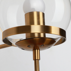 Aplique de Pared con Globo de Cristal – Estilo Elegante para Interiores-Wall Light Fixtures-Hogar88-Hogar88