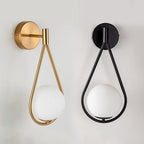 Aplique de Pared con Globo y Bucle – Diseño Moderno Elegante-Wall Light Fixtures-Hogar88-Hogar88