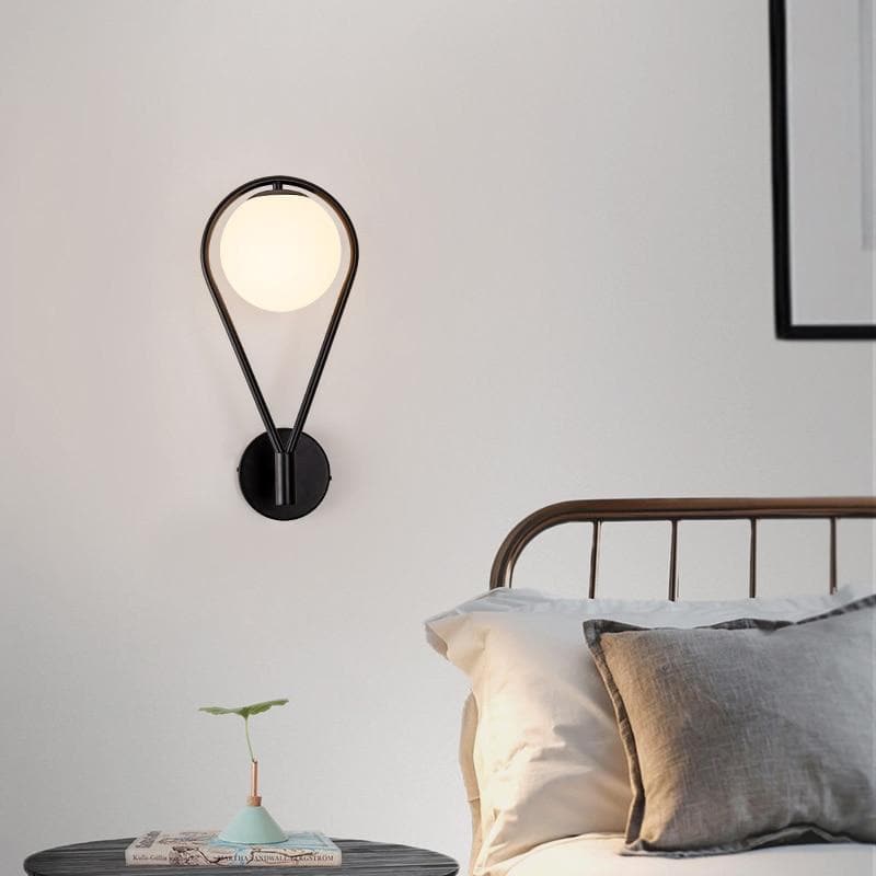 Aplique de Pared con Globo y Bucle – Diseño Moderno Elegante-Wall Light Fixtures-Hogar88-Hogar88