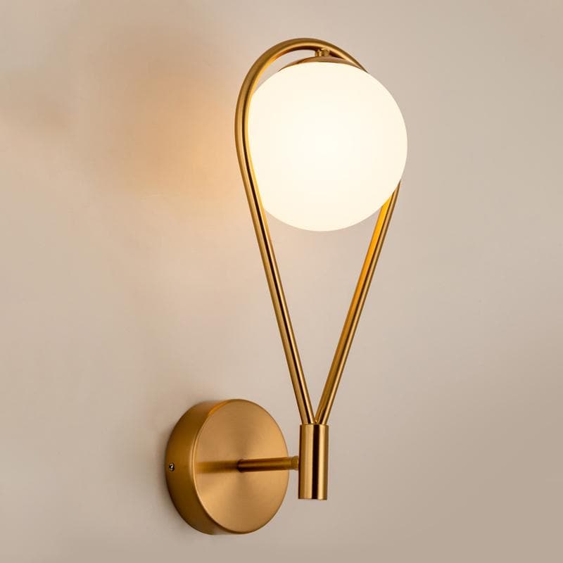Aplique de Pared con Globo y Bucle – Diseño Moderno Elegante-Wall Light Fixtures-Hogar88-Hogar88