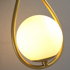 Aplique de Pared con Globo y Bucle – Diseño Moderno Elegante-Wall Light Fixtures-Hogar88-Hogar88