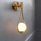 Aplique de Pared con Globo y Bucle – Diseño Moderno Elegante-Wall Light Fixtures-Hogar88-Hogar88