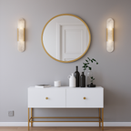 Aplique de Pared de Mármol Moderno – Luz Elegante de Noche-Wall Light Fixtures-Hogar88-Hogar88
