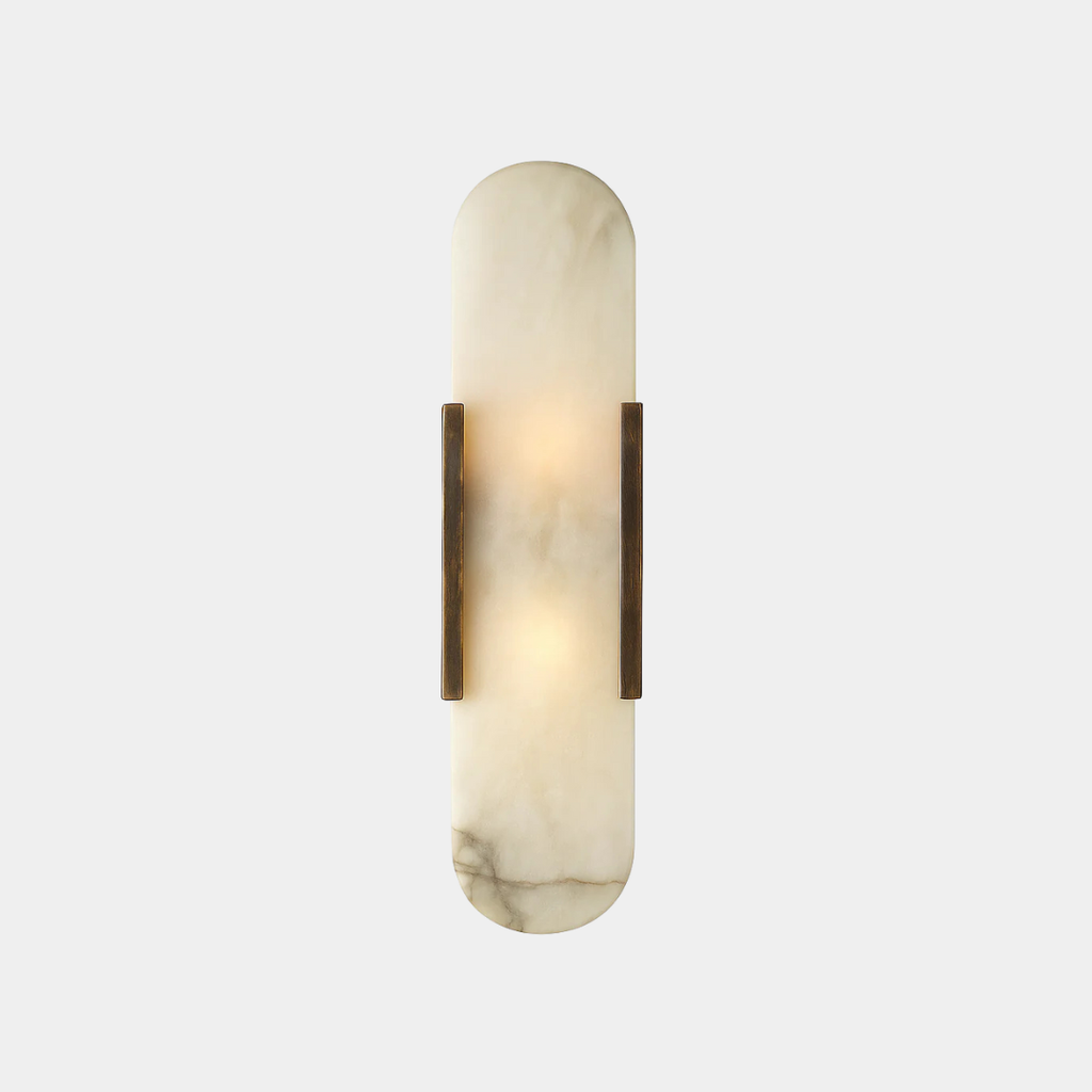 Aplique de Pared de Mármol Moderno – Luz Elegante de Noche-Wall Light Fixtures-Hogar88-Hogar88