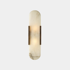 Aplique de Pared de Mármol Moderno – Luz Elegante de Noche-Wall Light Fixtures-Hogar88-Hogar88