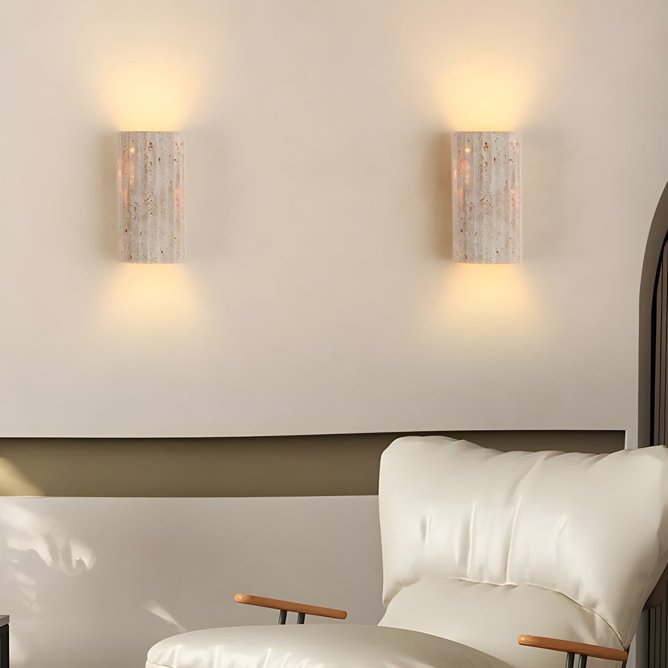 Aplique de Piedra Natural – Luz Decorativa para Interiores Modernos-Wall Light Fixtures-Hogar88-Hogar88