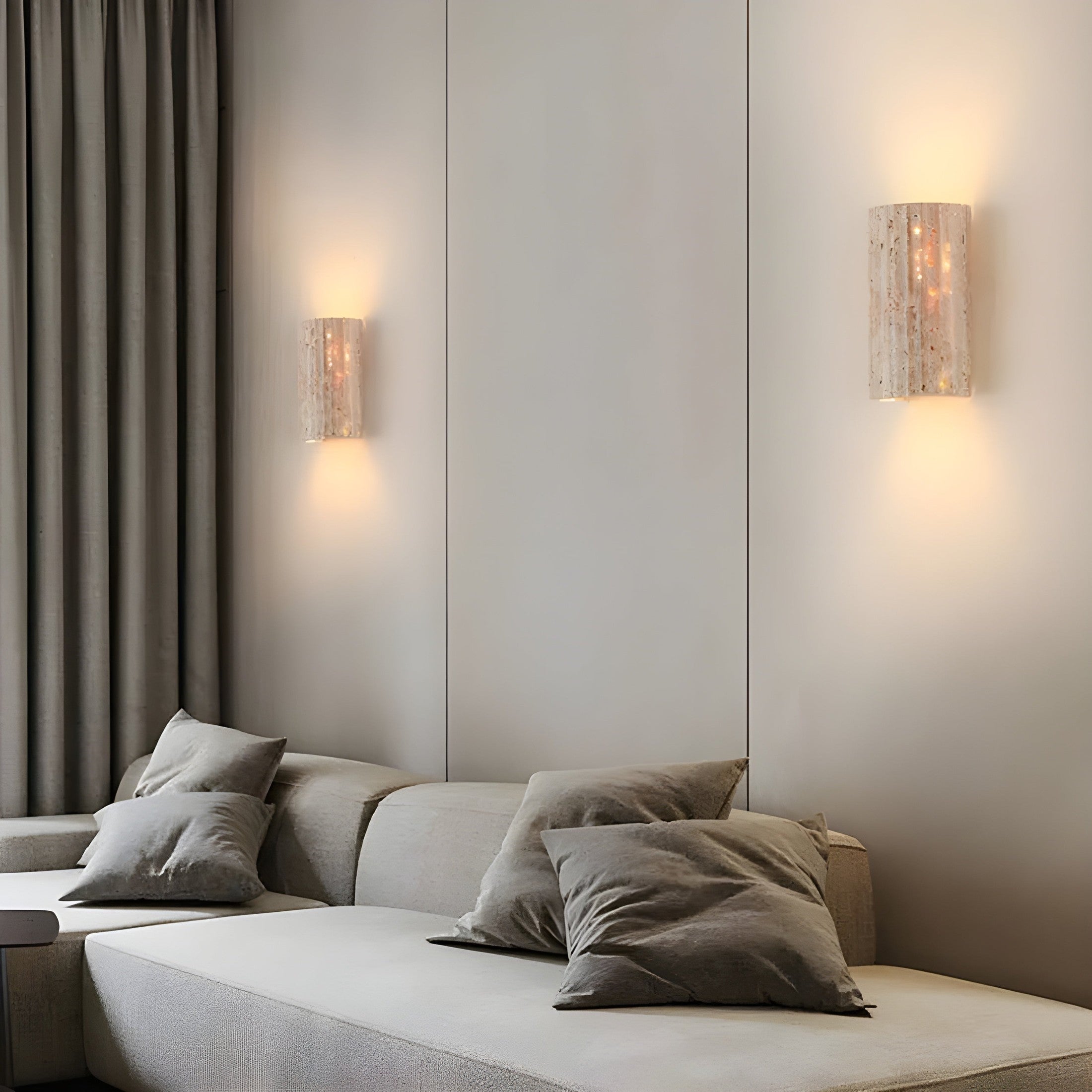 Aplique de Piedra Natural – Luz Decorativa para Interiores Modernos-Wall Light Fixtures-Hogar88-Hogar88