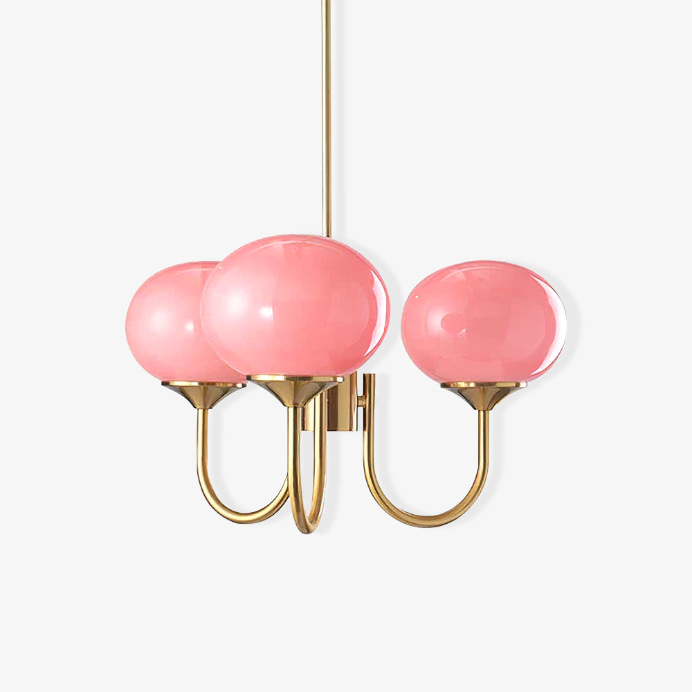 Araña de Techo Moderna de Vidrio con Acabado Dorado Decorativo – Elegante, Sofisticada y Versátil-Lamp-Hogar88-Hogar88