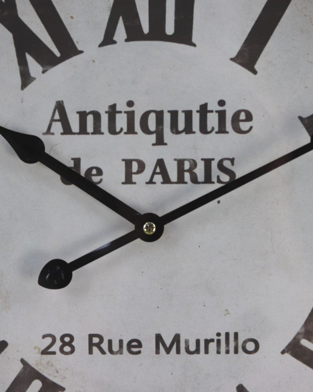 Reloj de Pared con Cuerda – Metal Negro y Tono Natural – Estilo Industrial-Wall Clocks-Hogar88