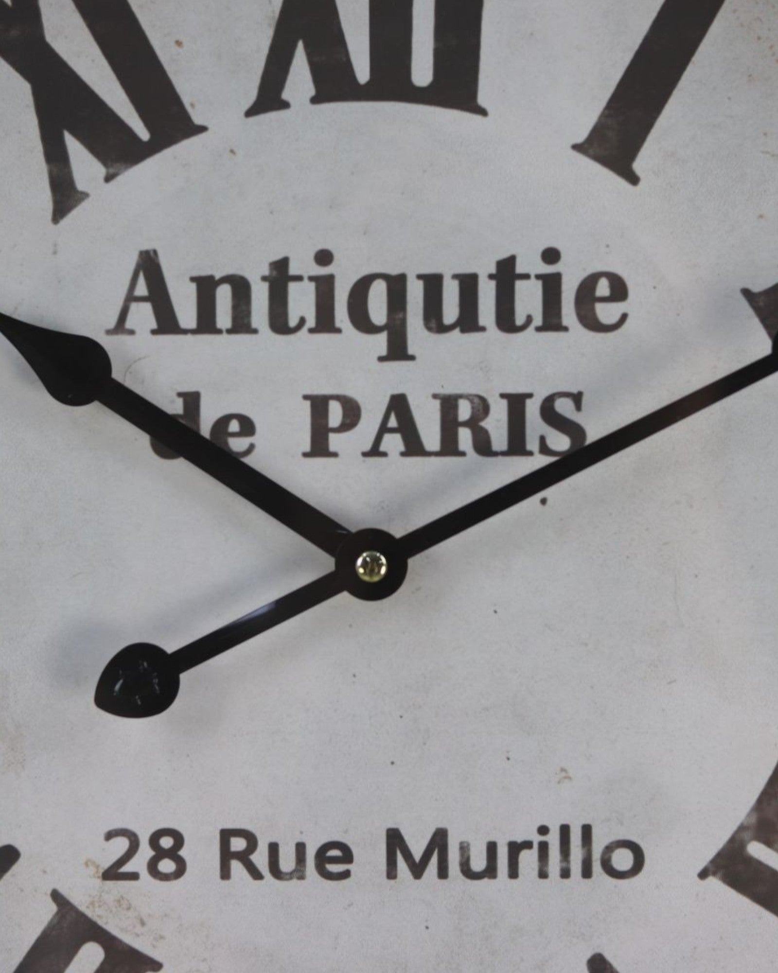 Reloj de Pared con Cuerda – Metal Negro y Tono Natural – Estilo Industrial-Wall Clocks-Hogar88