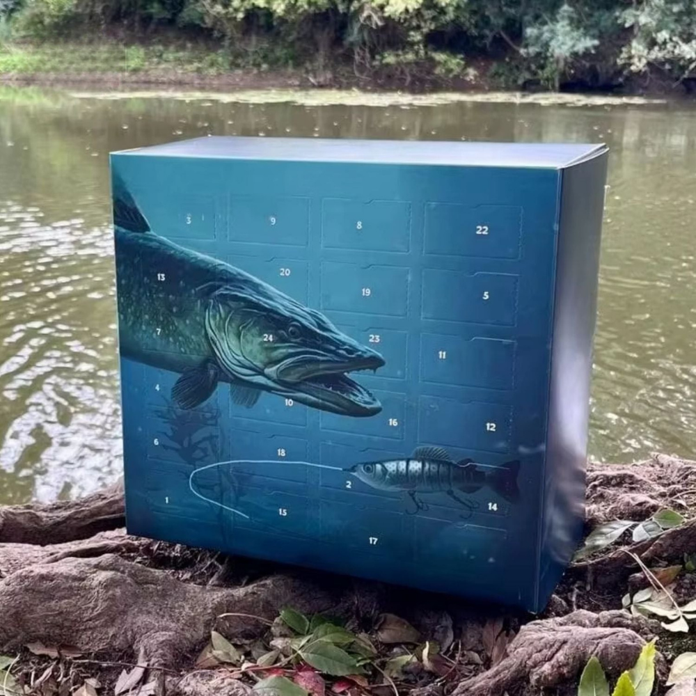 Calendario de Adviento de Pesca – 24 Sorpresas con Señuelos y Accesorios-Home & Garden-Hogar88-Parker Gancho de pesca Blindbox-Hogar88