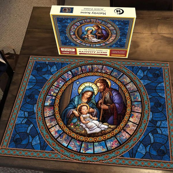 Calendario de Adviento de Puzzle Navideño de 1000 Piezas – Diversión Diaria y Decoración Festiva-Advent Calendars-Hogar88-Hogar88