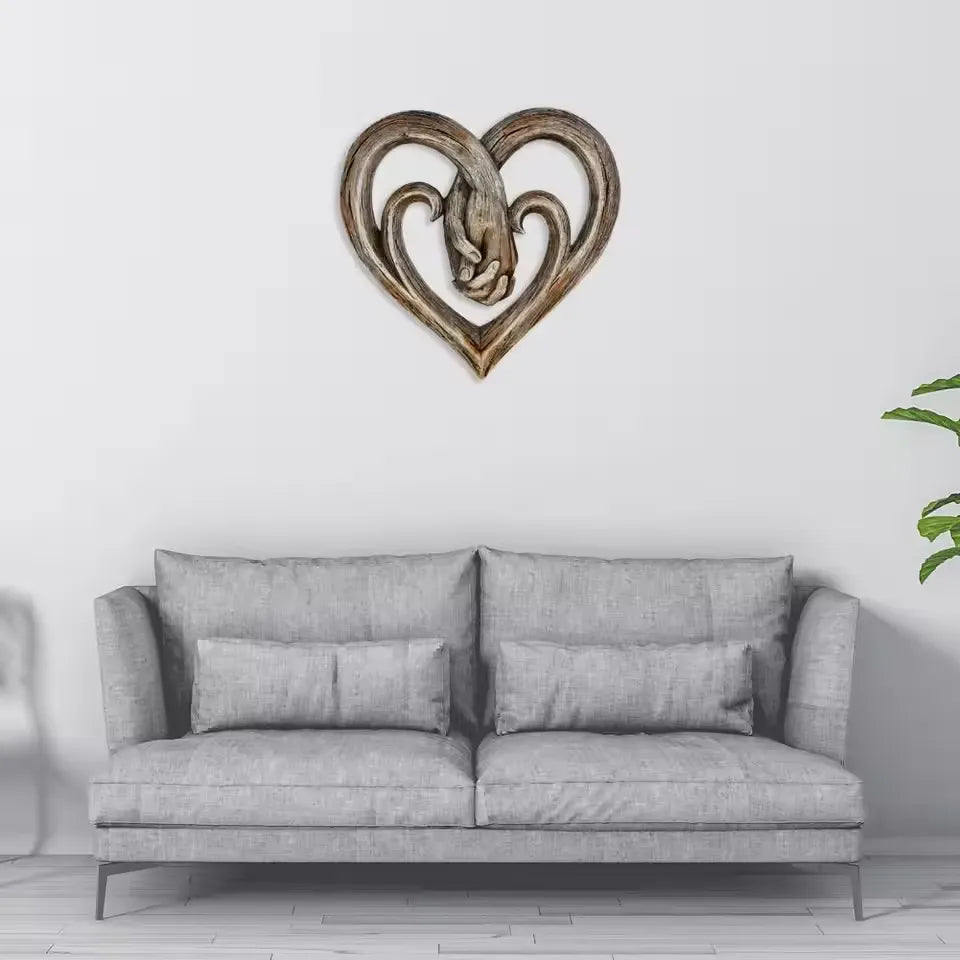 Decoración de Pared en Forma de Manos – Diseño Simbólico de Unión-Sculptures & Statues-Hogar88-Hogar88