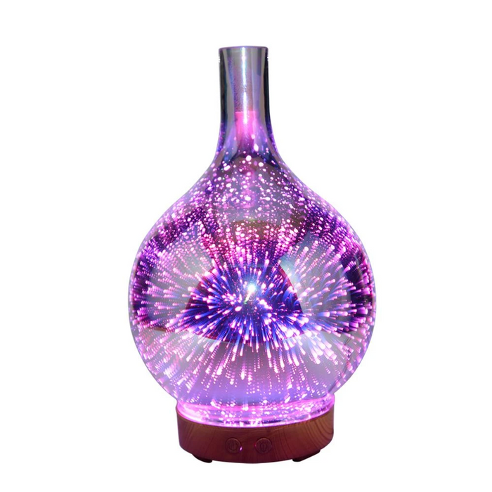 Difusor de Aceites Esenciales en Vidrio 3D – Luces LED Cambiantes-Electric Diffusers-Hogar88-Hogar88