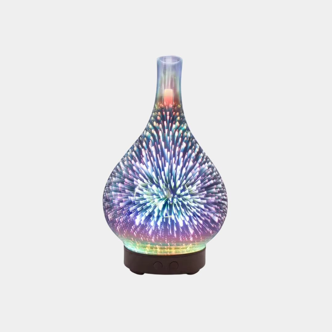 Difusor de Aceites Esenciales en Vidrio 3D – Luces LED Cambiantes-Electric Diffusers-Hogar88-Hogar88