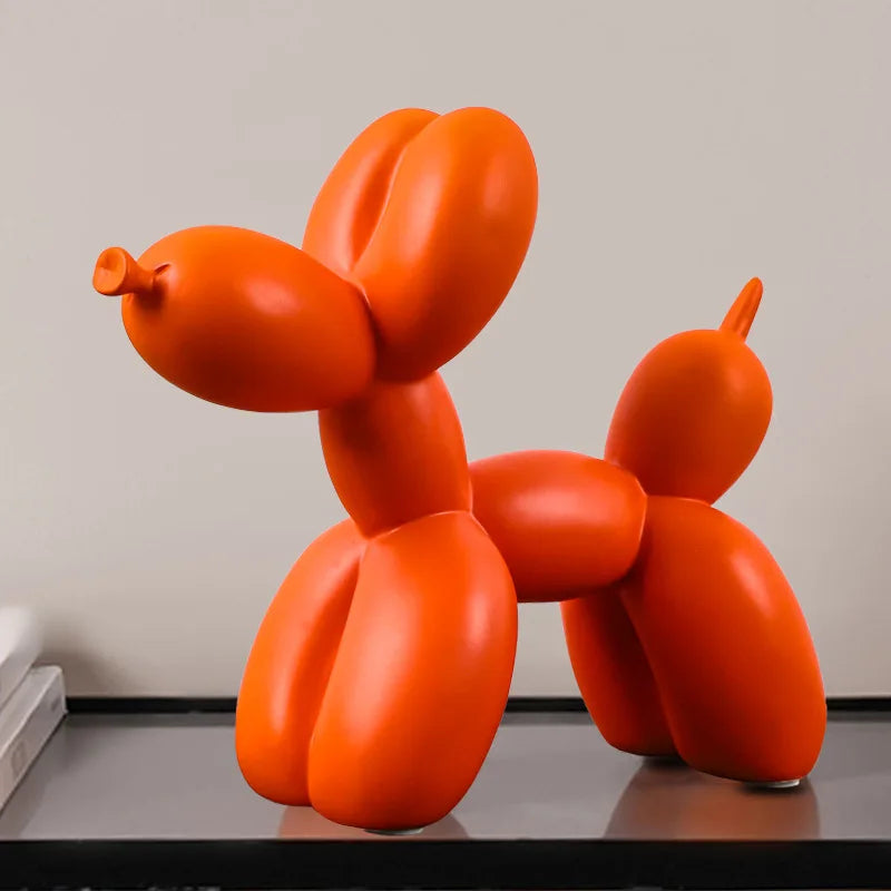 Escultura Perro Globo Nórdica – Decoración Moderna y Divertida para el Hogar-Home & Garden-Hogar88-Naranja-Hogar88