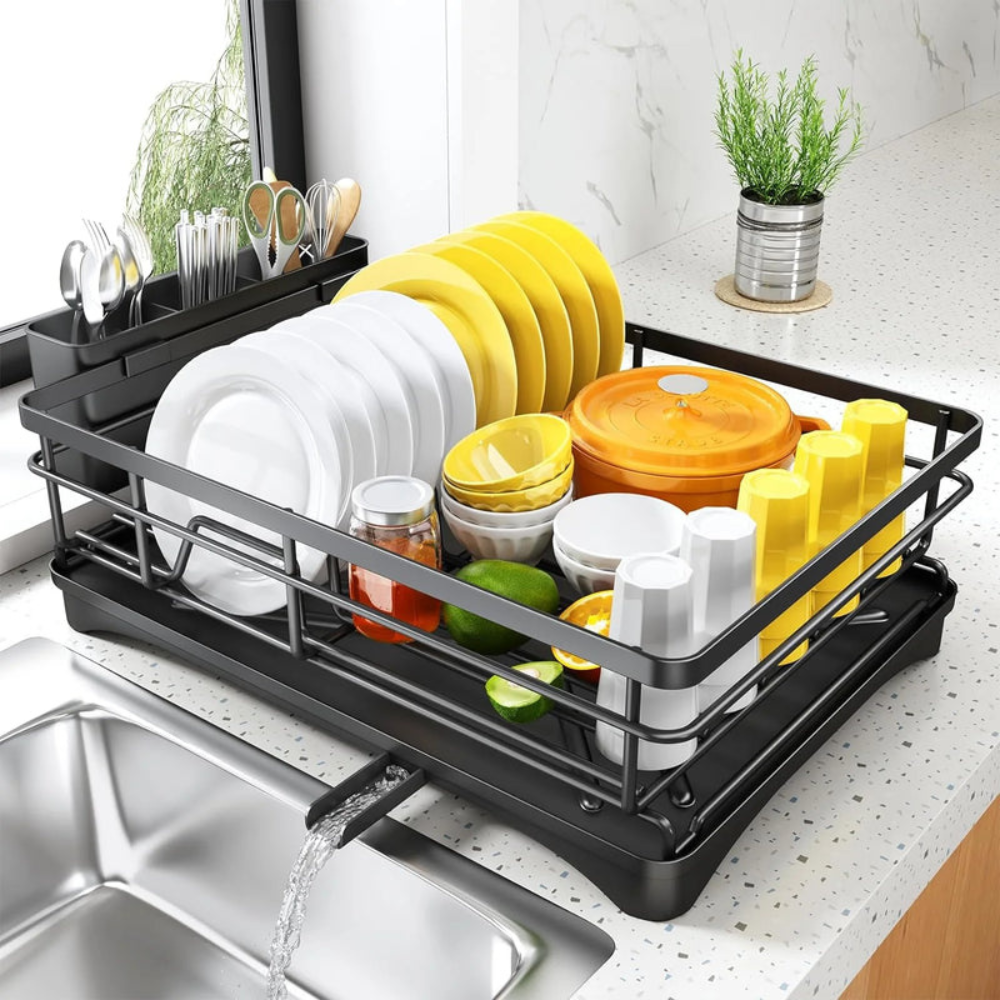 Escurridor Grande con Bandeja – Organizador Antióxido para Cocina-Dish Racks-Hogar88-Hogar88