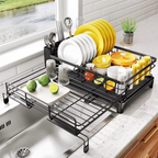 Escurridor Grande con Bandeja – Organizador Antióxido para Cocina-Dish Racks-Hogar88-Hogar88
