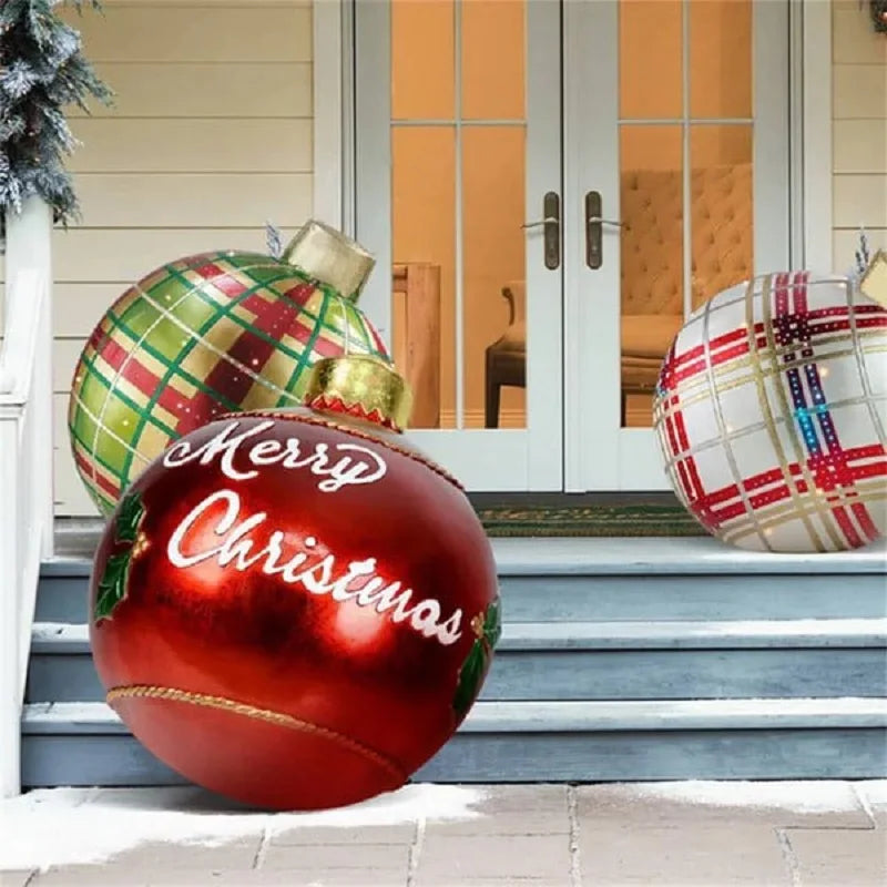 Esfera Inflable de Navidad – Diseño Resistente y Iluminación Festiva para Exteriores-Home Decor-Hogar88-Hogar88