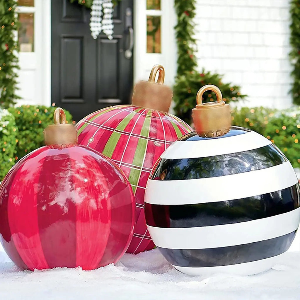 Esfera Inflable de Navidad – Diseño Resistente y Iluminación Festiva para Exteriores-Home Decor-Hogar88-Hogar88